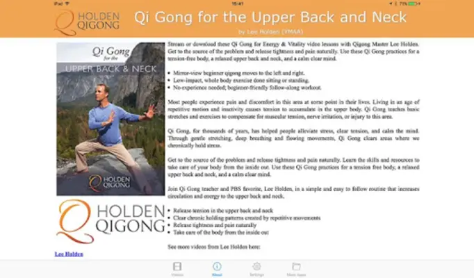 Qi Gong for Upper Back and Nec android App screenshot 10