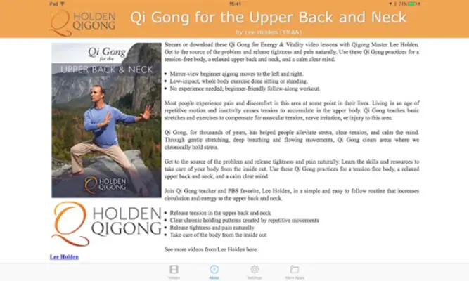 Qi Gong for Upper Back and Nec android App screenshot 2